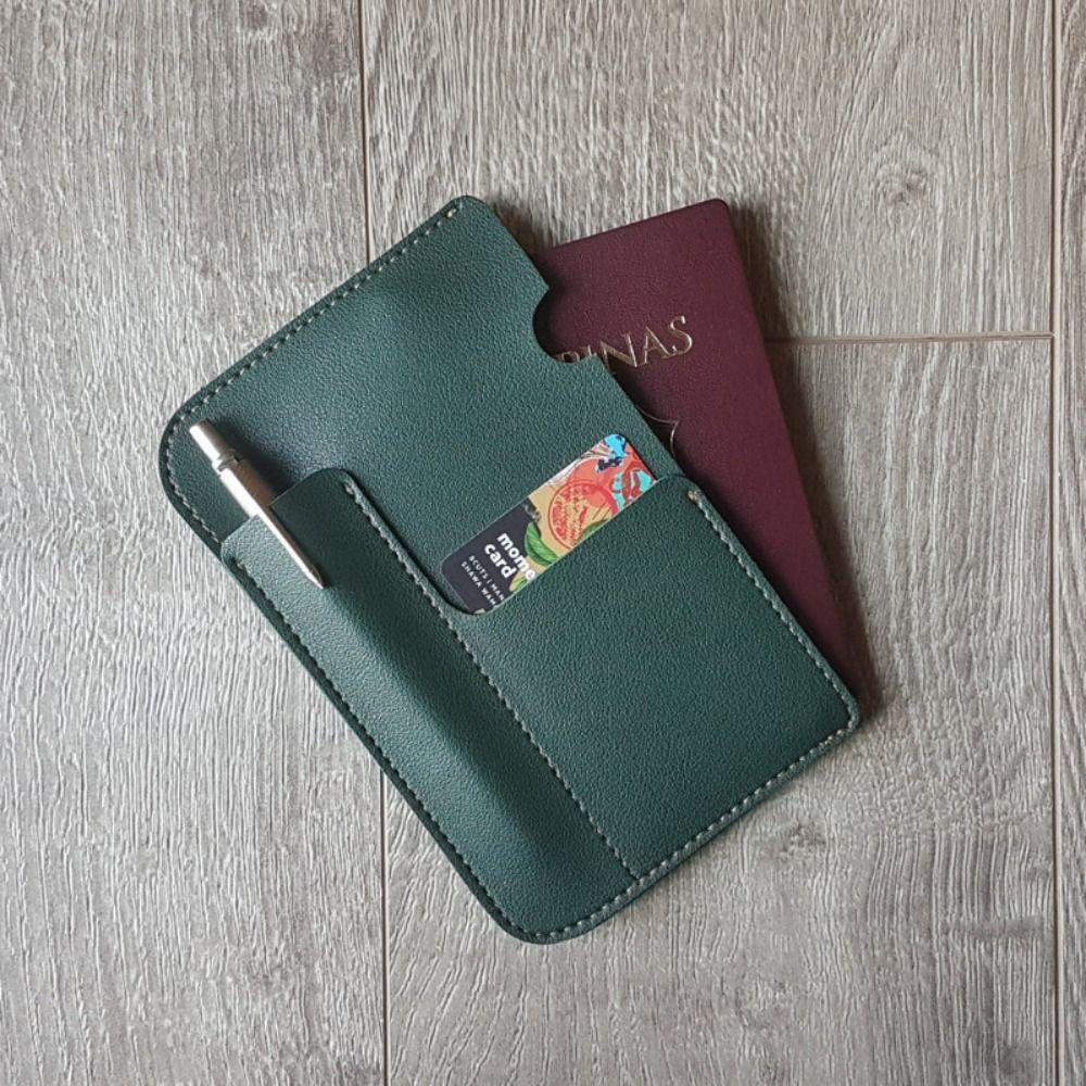 Multiple Card Slots Portable Passport Bag Travel Storage Passport Clip  Travel Accessory