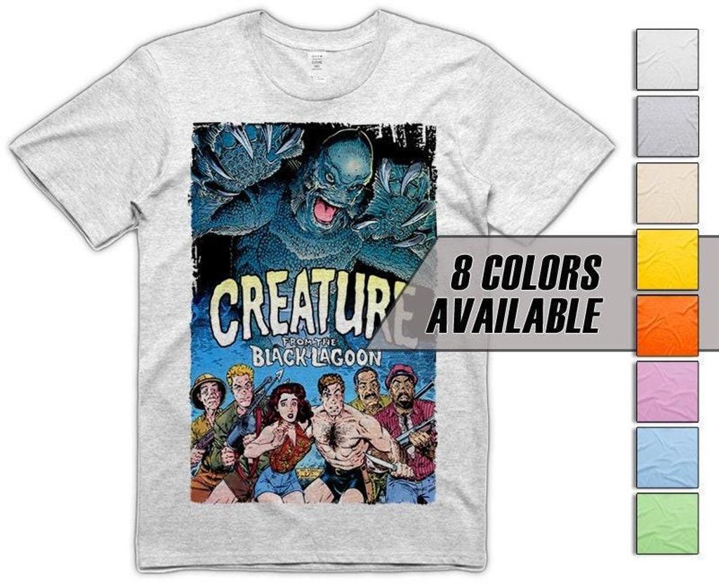 Creature from the Black Lagoon V24 Men's T-Shirt All Sizes S-5XL 8 Colors Available