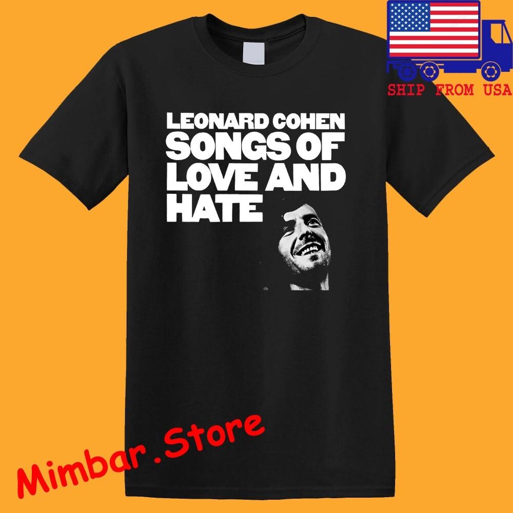 Leonard Cohen Songs Of Love And Hate Men s Black Size S-5XL S