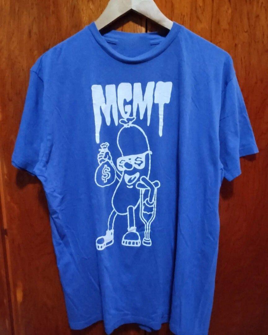 Vtg MGMT Band Music Tour Concert Cotton Blue All Size Unisex Tee Shirt TU036 XXL