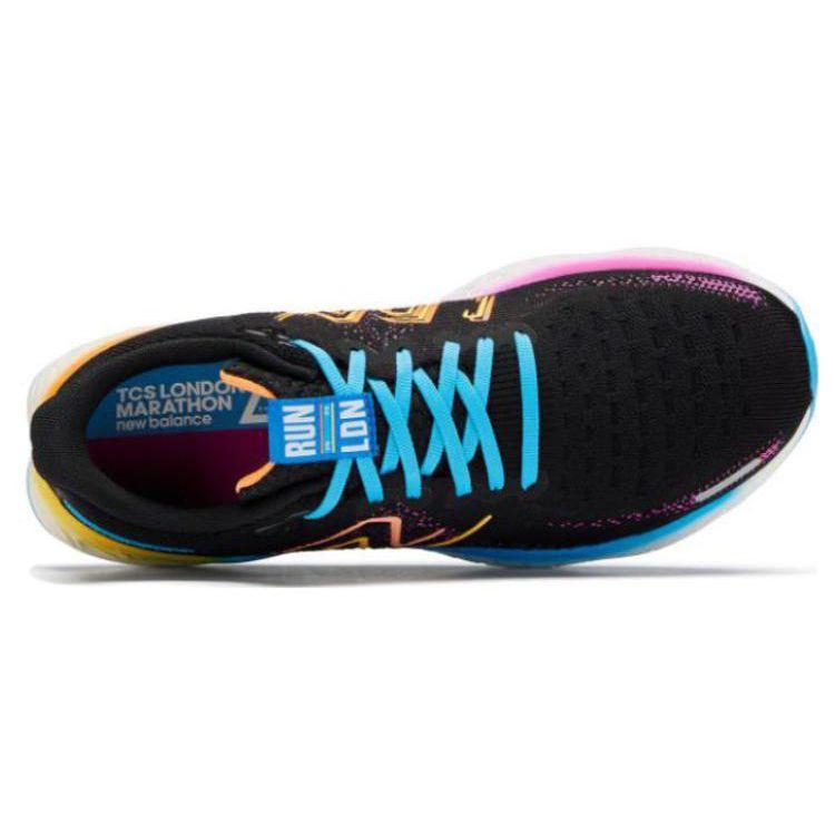New Balance 1080 Comfortable Professional Sports Fabric Low-Top Long Distance Running Shoes Men Sneaker Black Blue M1080L12