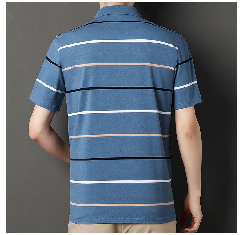 T-shirt da uomo a maniche corte tinta unita estiva Sottile Polo da uomo con colletto a revers da lavoro