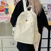 Schoolbag Korean Version Lightweight Backpack Simple Pleated Commuter Backpack Women's 1011 New Large-capacity Casual Student Schoolbag