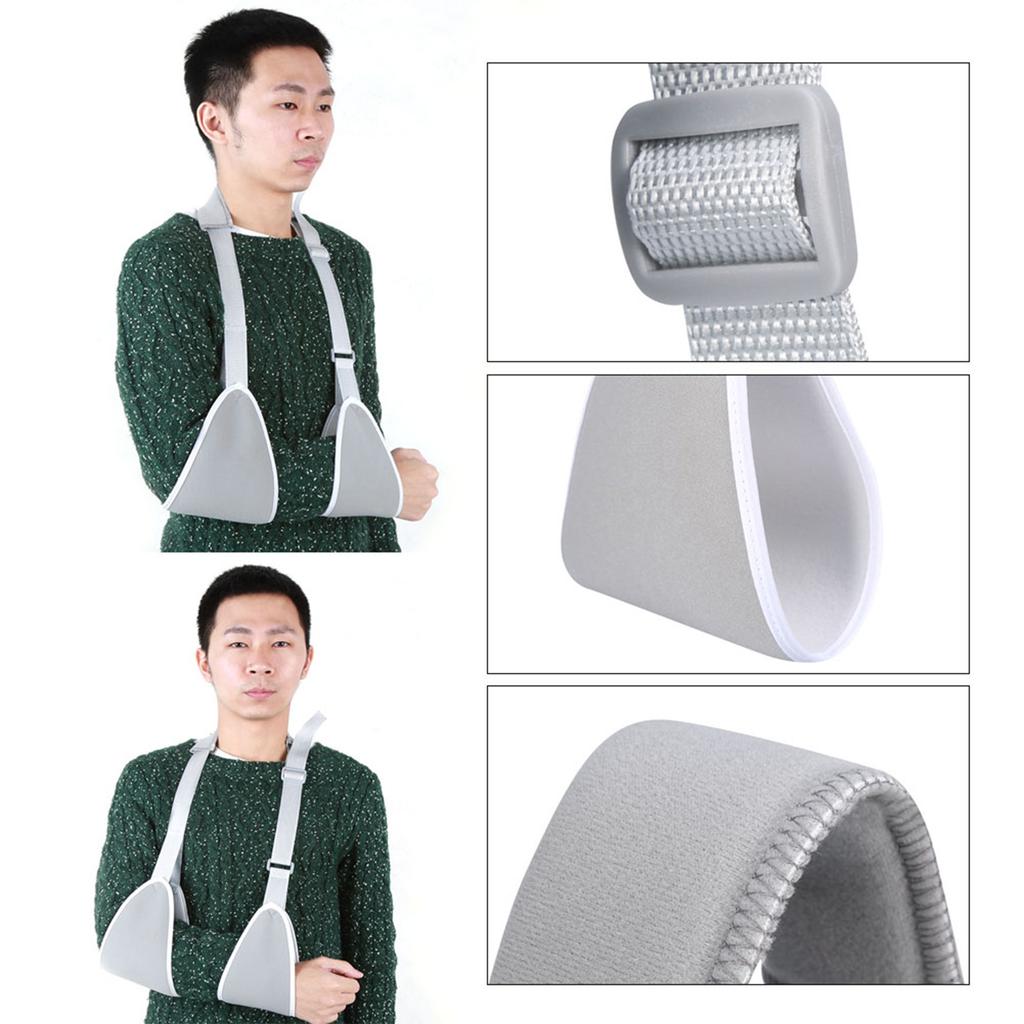 Adjustable Medical Shoulder Arm Sling Swathe Brace Reinforced Immobilizer Broken Forearm