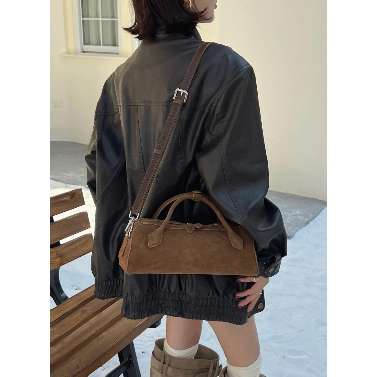 Новая матовая сумка-багет из коровьей кожи, сумка через плечо, женская модная повседневная сумка, кожаная сумка-мессенджер