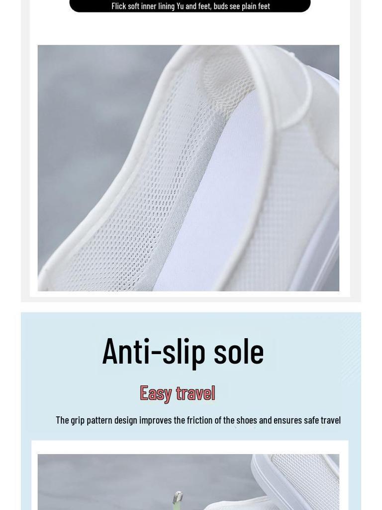 Trendy Women's White Mesh Sneakers 2025 - Comfortable, Breathable, Low-Top Summer Shoes