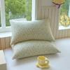 Class A Soft 100% Cotton Double Layer Gauze Pillowcase - Small Floral, Breathable, Single Piece for Summer