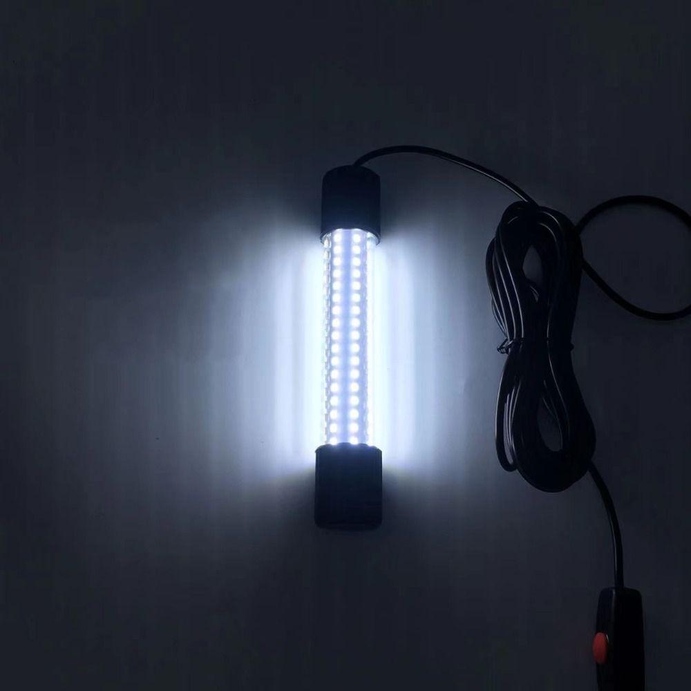Waterproof 12V Fishing Light White Green Blue Lures Finder Lamp LED Underwater Light Submersible