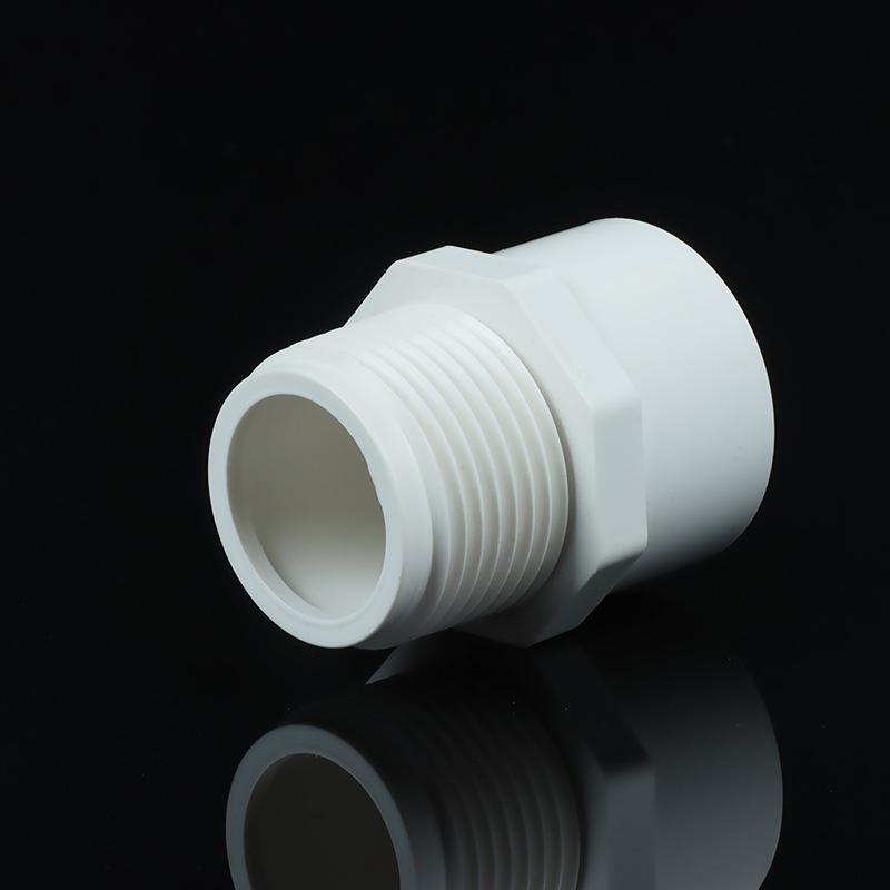 PVC Water Supply Pipe Straight Connector with External Threads - Quality Assured