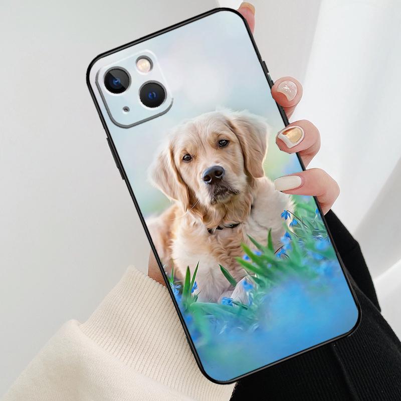 Golden Retriever Hund Handyhülle Für iPhone 11 12 13 14 15 16 Pro XS Max Mini Hülle Für iPhone X XR Plus Rückseite Hülle
