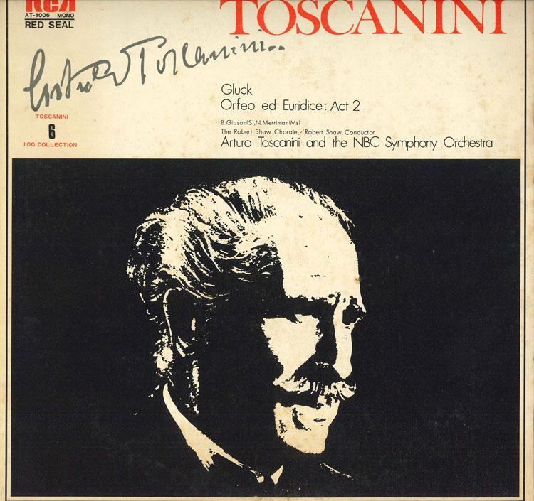 

LP Record ARTURO TOSCANINI - Gluck Ed Euridice Act 2 AT1006 RCA Japan Classical Used