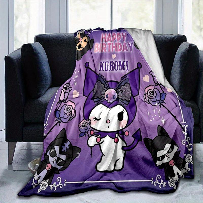 

1pc. Cute Kuromi Birthday Gift Blanket for Home Office Out 100x150cm