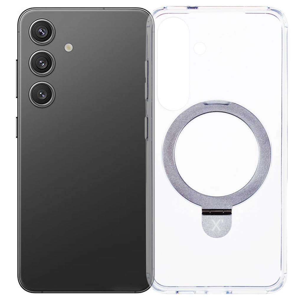 X-LEVEL PITHY STONE II For Samsung Galaxy S24+ Case Magnetic Case Back Cover Kickstand