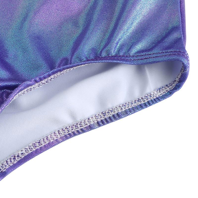 Copii Fete Diamante Mânecă Lungă Balet Practică Dans Purtă Gimnastică Culoare Aprinsă Body Costumes