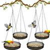 Sturdy Bird Feeder Tray Breathable Outdoor Bird Feeder Finch Hanging Bird Feeder  Yard
