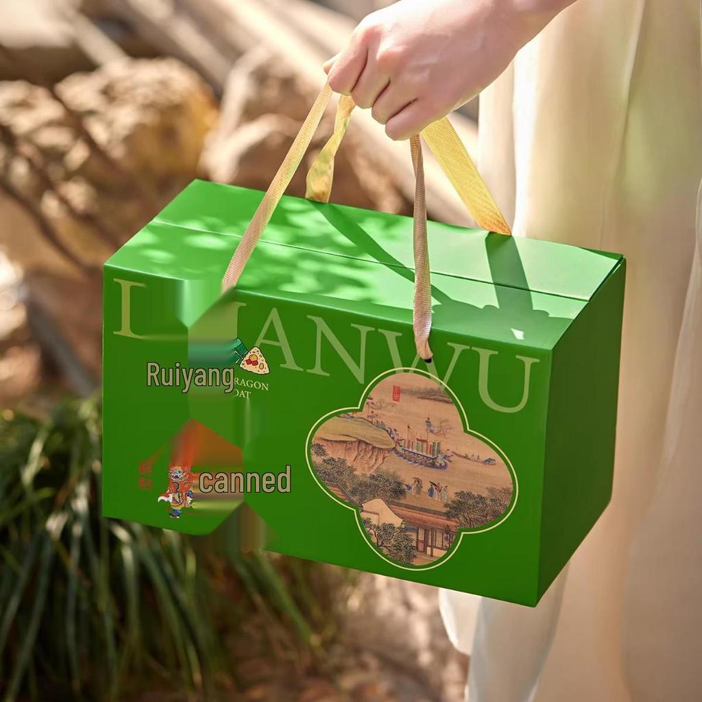 Dragon Boat Festival Empty Gift Box for Zongzi & Salted Duck Eggs - Corporate Gift for Employees 2026