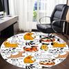 1PC Dogs Puppies Office Round Area Rug, Mat Suitable For Office, Under Office Chairs Bedroom Living Room Home Decor, Room Deco