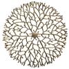 Background Home Decoration Wall Hanging Copper Pendant Metal Hollow Out Coral Lotus Leaf Fish Pond Goldfish Wall Decoration