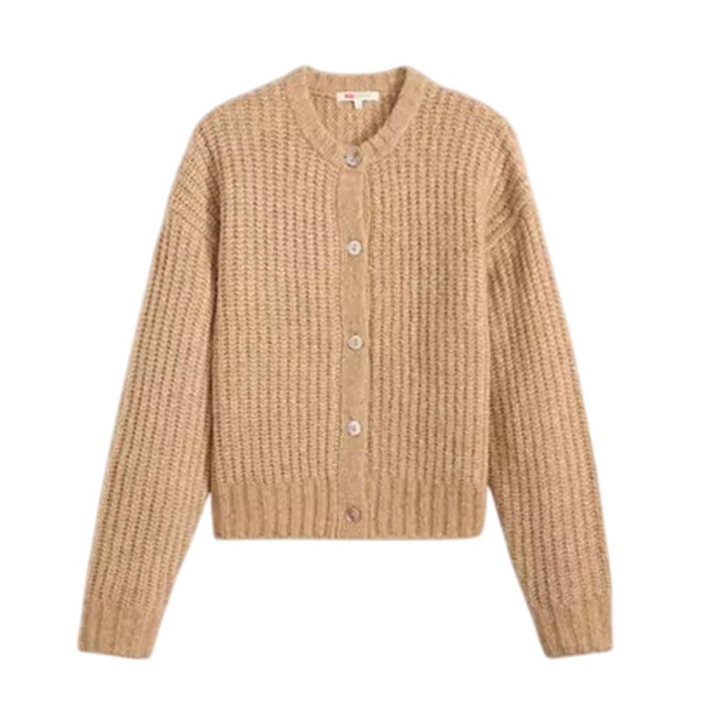Levis Cardigan Luna cu gât rotund și mânecă lungă pentru femei/doamne