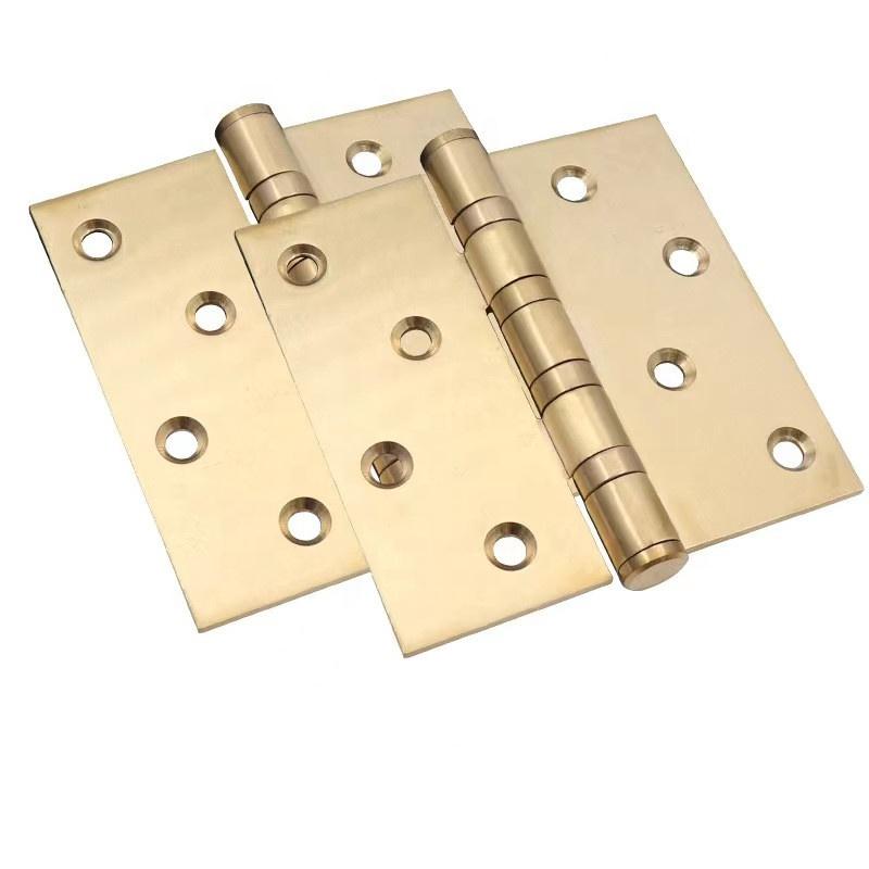 4 Inch Gold Antique Bronze Black Matte Nickel Brushed Finish Modern Door Hinges with Easy Installation for Kitchen & Hotel Use