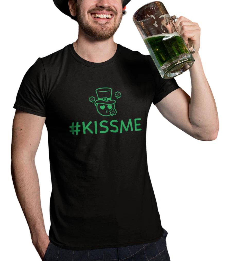 #kissme T Shirt St Patricks Day Funny Tee Kiss Me I m Irish Party T-Shirt Drunk 3XL