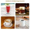 Silicone Drink Coasters 8 With Bamboo Coaster Holder, Table Protection,perfect For Gift, Party, Off