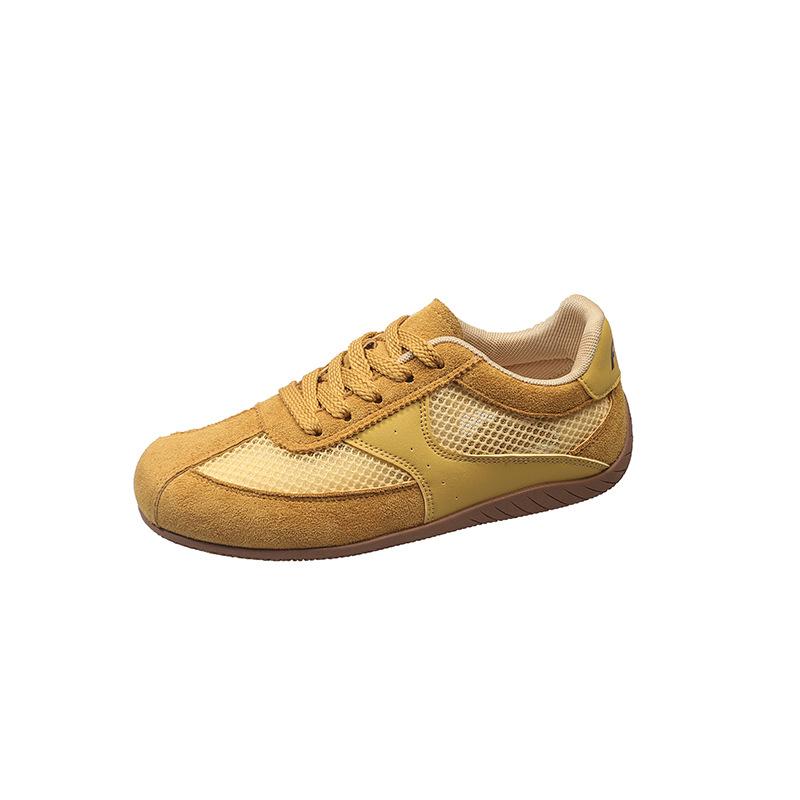 Summer thin mesh breathable red women's 2025 new shallow casual sneakers