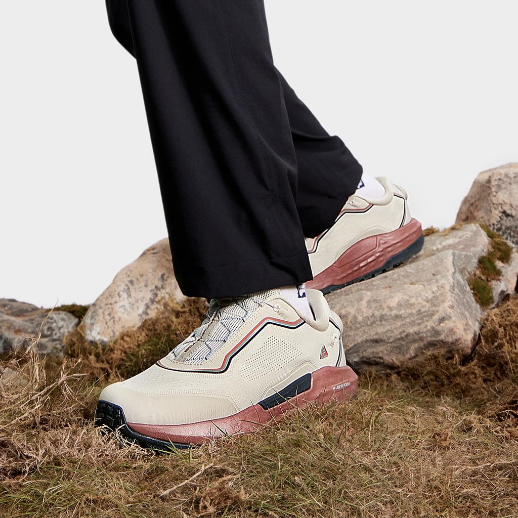 FILA Boa Explorer 2 Slip-On Mountain Versatile Low-Top Outdoor Functional Shoes Men Shoes Almond-Milk-White A12M431205FAM