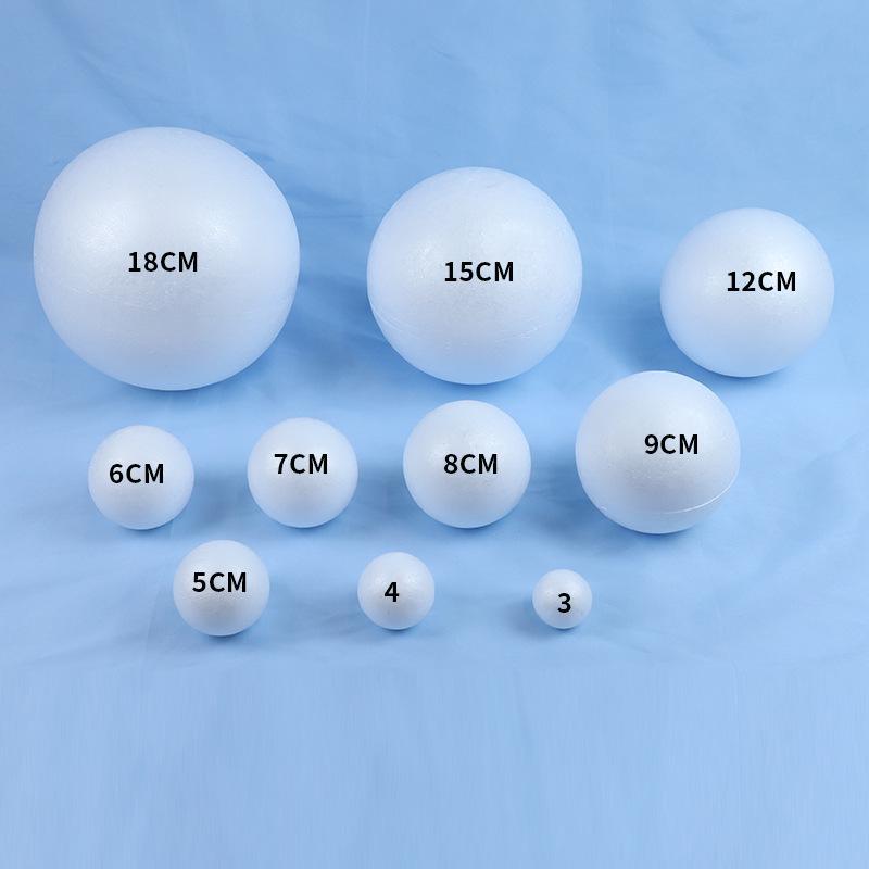 Solid White Styrofoam Balls for Wedding and Festival Decorations - DIY Round Foam Balls