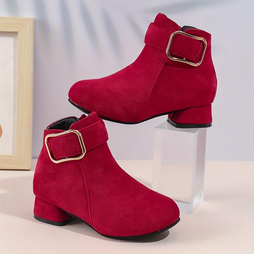 Trendy Elegant High-heeled Boots With Zipper For Girls, Lightweight Non Slip Boots For Indoor Outdoor Travel, Spring And Autumn