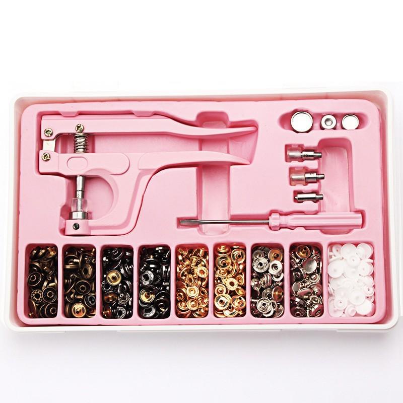 Kit de scule pentru nasturi cu capse: Set Bază Rivet & Perforator pentru Butoni Snap 633/655/831/201