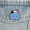 Animated TV Series Enamel Pins Blue Octopus and Dachshund Brooch Cartoon Lapel Badge Jewelry Accessory Gifts For Fans Friends