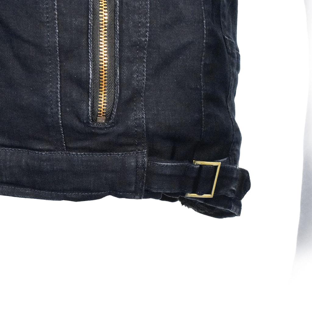 KOMINE Motorcycle Lotect Denim Flight Jacket Jeans Washed Indigo L JK-617