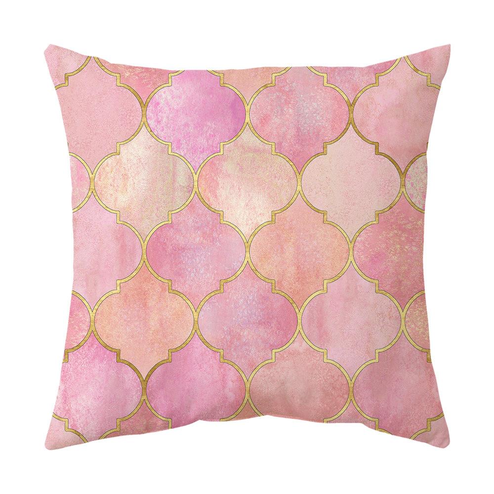 New Pink Pillow Feather Pillow Cover Home Sofa Bed Head Pillow Cover Cushion Cushion Cover