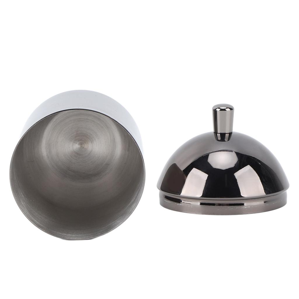 Stainless Steel Cotton Swab Holders Durable Multi Purpose Dustproof Cute Cotton Swab Canisters for Home Bathroom