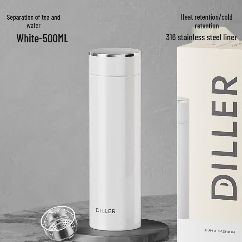 Diller 316L Stainless Steel Insulated Mug with Tea Infuser