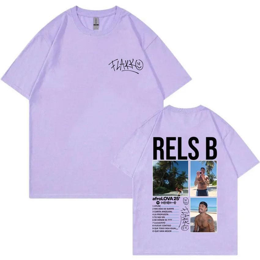 Rapper Rels B AfroLOVA 25 Merch T Shirt Unisex Women Fashion Hip Hop Oversized Short Sleeve Tshirt Male Vintage Cotton Tshirts