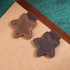 Retro Double-sided Magnetic Star Bookmark Leather Pen Clip Reading Page Mark Colorful Multifunctional Page Divider Students