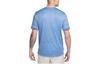 Nike T Shirts Men's Sky Blue Crew Neck Moderate Straight Fit DR3962-450