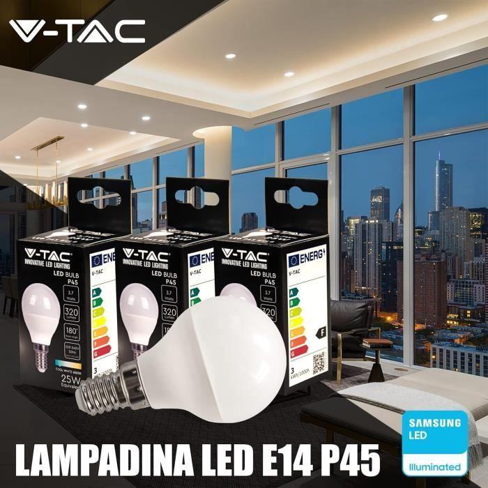 Ampoule led - v-tac - e14 - 3,7w - 320 lumen - 6500k blanc froid