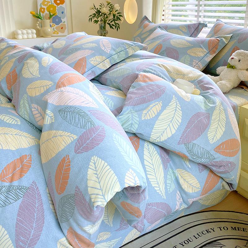 Cotton Brushed Twin Duvet Cover & Pillowcase Set for Dorms