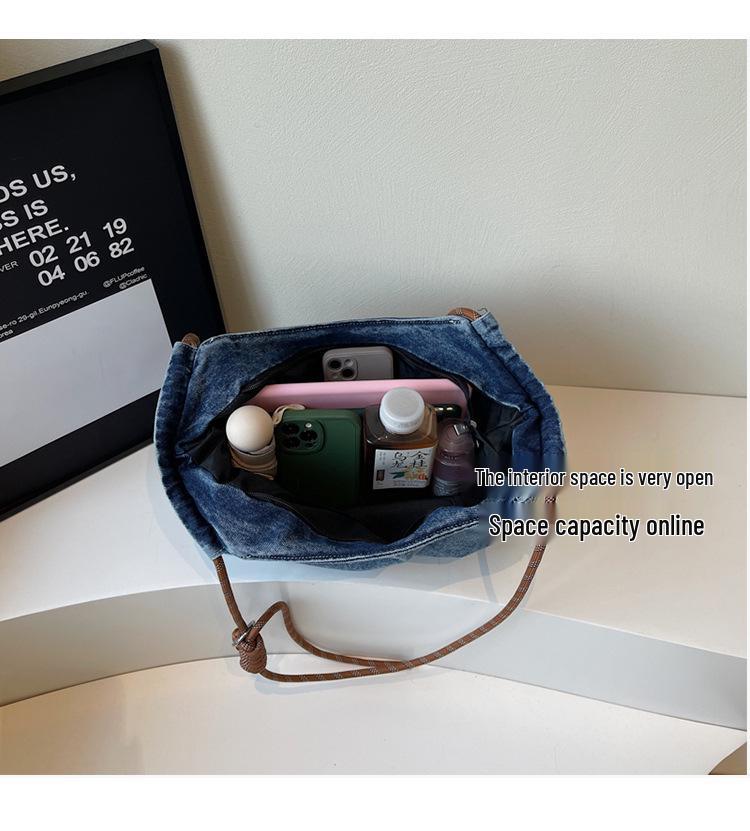 Γυναικεία Τσάντα Crossbody Tote από Τζιν Μεγάλης Χωρητικότητας – Μοντέρνα, Ευέλικτη, Απλό Σχέδιο