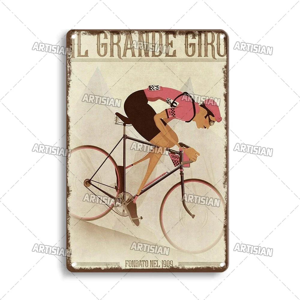 Segno di Latta Metallico Bicicletta Arrugginita Piatto Decorativo Casa Bar Studio Segni Metallici Poster Metallico Vintage Targhetta Metallica da Viaggio Piatto da Parete