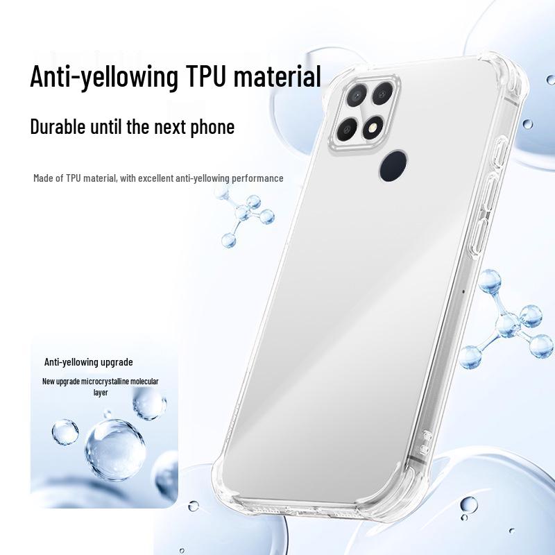 OPPO A15/A15s Airbag Stoßfeste Transparente TPU Handyhülle