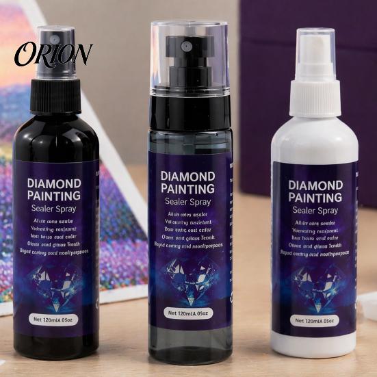 Transparent Diamond Glue Art Sealer Spray, Quick-Drying Permanent Protective Glue, Enhance Luster Painting Supplies for DIY Crafts Puzzles And