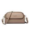 A Multi-layered, Elegant and Fashionable Single-shoulder Crossbody Small Square Bag with Lychee Patterns for Ladies