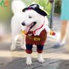 ATUBAN Pet Costume Fashion Pirates of The Caribbean Style Clothes Halloween Suit with a Hat Costume Apparel for Dog & Cat (S)