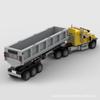 Toy Car MOC-84964 Dump Truck Trailer Small Particle Model Building Block Toy Ornaments Set