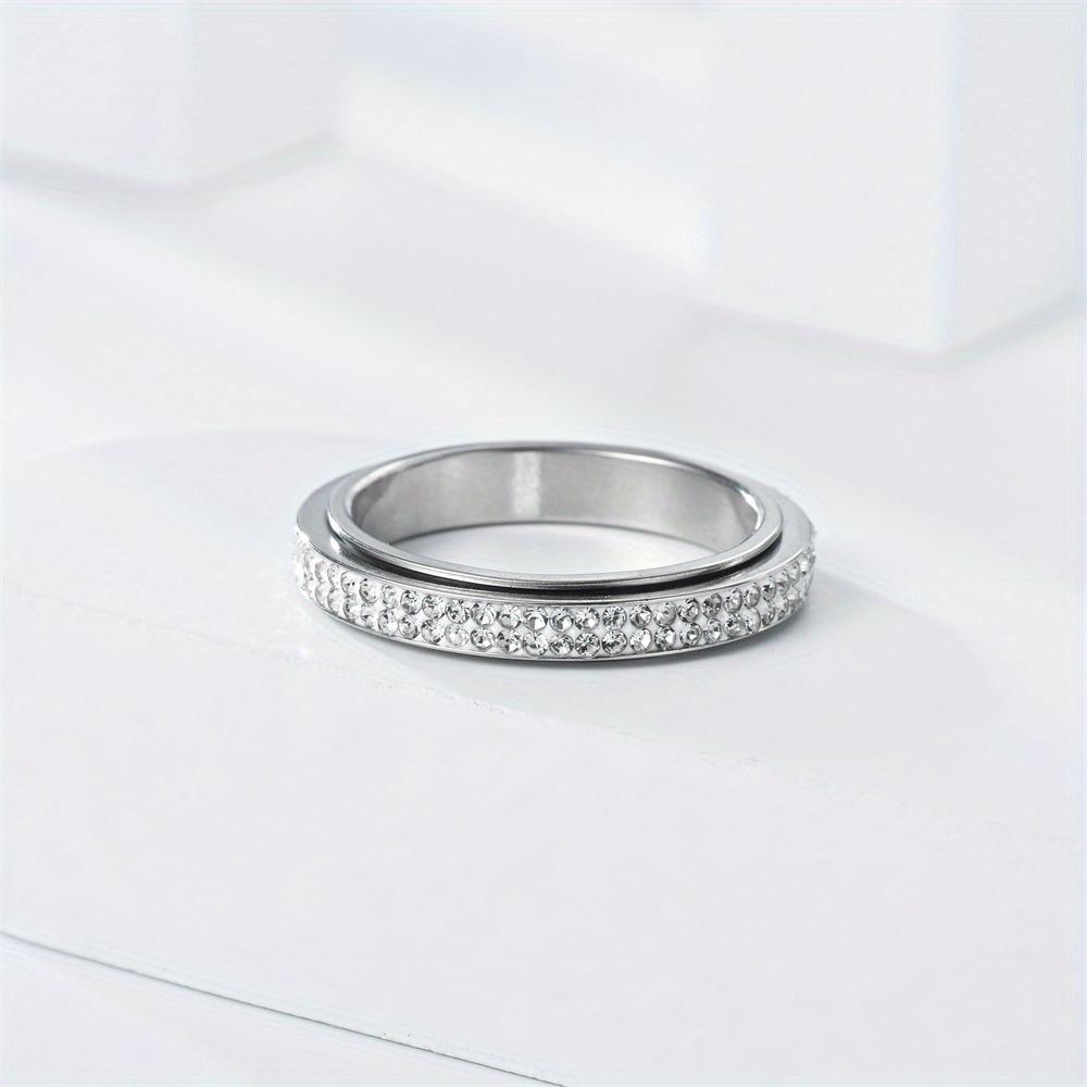 1 Stück Nischendesign, Drehbar, Schlicht, Vielseitig, Stilvoller Titanstahlring