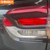 För Jeep Grand Cherokee 2014-20 Blanksvart Bakljus Lampa Skydd Dekor Utvändig